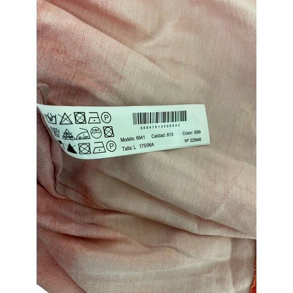 Massimo Dutti Women Midi Slip Dress L Large Red Ombre Print Flowing 6641/813 NWT - Picture 9 of 11